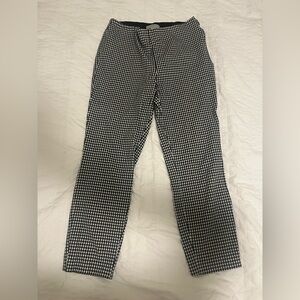 Women’s Black and White Checkered Pants